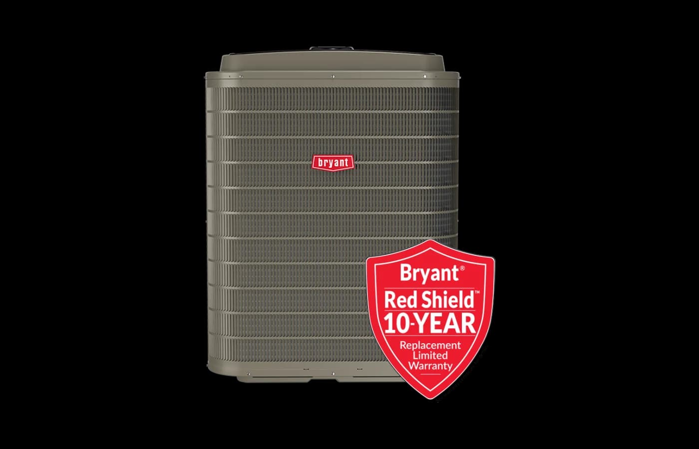 Bryant Evolution Extreme variable-speed heat pump with Red Shield badge