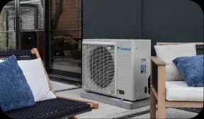 Daikin heat pump outdoor unit product render