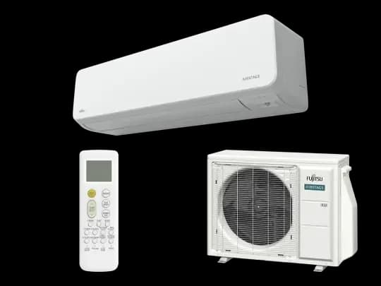 Fujitsu AIRSTAGE Orion XLTH indoor and outdoor unit pairing