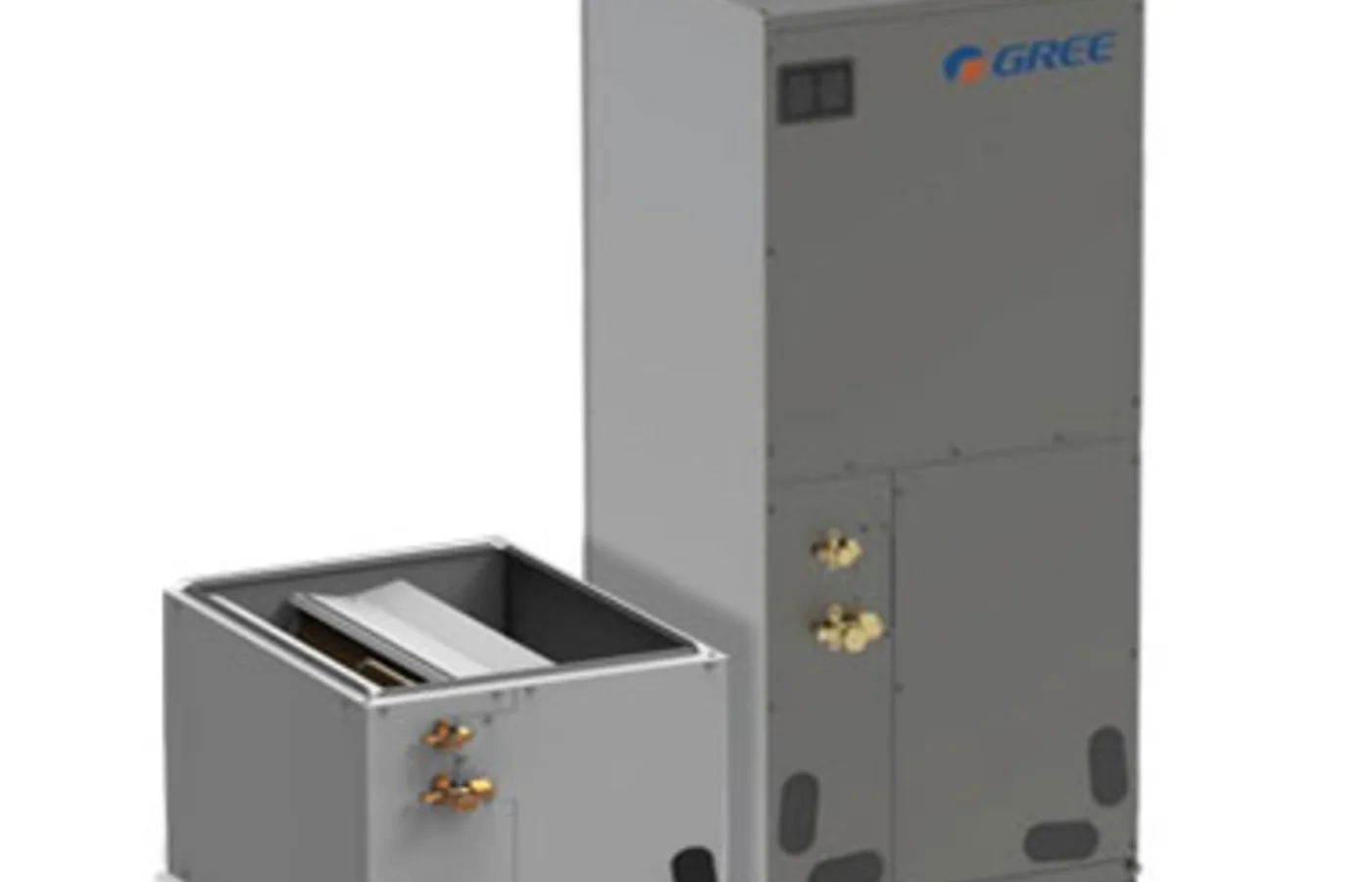 GREE FLEXX installed outdoor unit close-up
