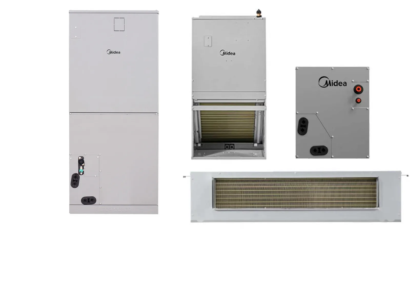 Midea EVOX outdoor heat pump product lineup