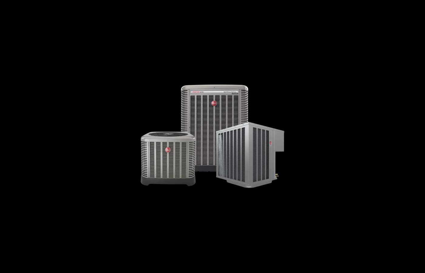 Rheem residential heat pump product lineup
